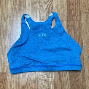 Fleo Jourdaine High Neck Sports Bra Blue Small Malibu Nights
